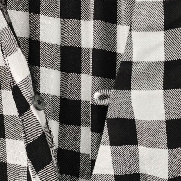 Madewell Wrap Front Shirt Medium Buffalo Check Popover - Picture 8 of 11